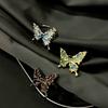 Personalized Enamel Disc Language Butterfly Opening Ring Dripping Oil Creative Fashion Trend Luxury Personalized Niche Design Ring