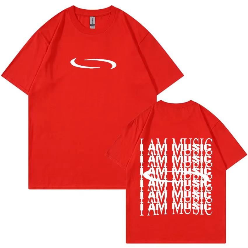 Playboi Carti I AM MUSIC Logotyp T-shirt Opium Ken Carson Narcissist Tour Rap 2025 Sommar Män Kvinnor Toppar Casual Oversized T-shirts