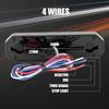 Motorcycle 3 In 1 LED Brake Tail Light DRL Sequential Turn Signal Lamp for Cafe Racer Moto ATV UTV UTE Truck Trailer RV 12V 24V