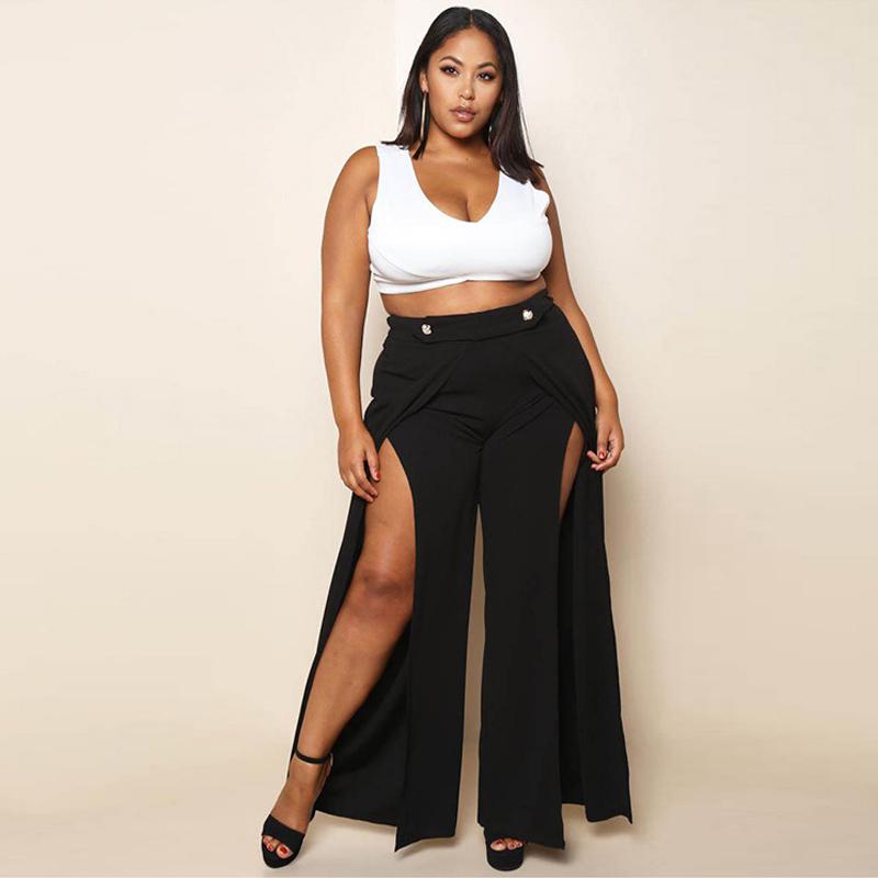 Women Casual Palazzo High Waist Wide 