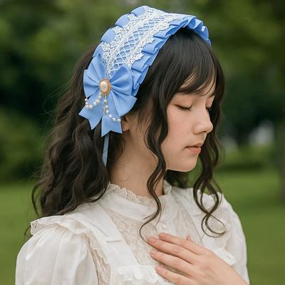 Süßes Rüschen-Haarband Schleifenband Dienstmädchen Cosplay Kopfschmuck Kreativer Lolita Haarclip Täglich