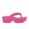 Height-increasing Thick-soled Flip-flops for Women's Outer Wear, Summer Fashion Non-slip Slippers, Seaside Beach Shoes, High-heeled Women's Sandals