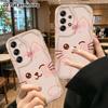 Phone Case: 2D Flat Samsung Galaxy A34 A35 M05 M06 S20 S22 S21 FE Plus 5G Protective Case, Little Cat with Bow, Perfect Holiday Gift for Christmas and