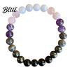 Wear-resistant Bracelet Women Elastic Rope Faux Tiger Eye Stone Non-fading
