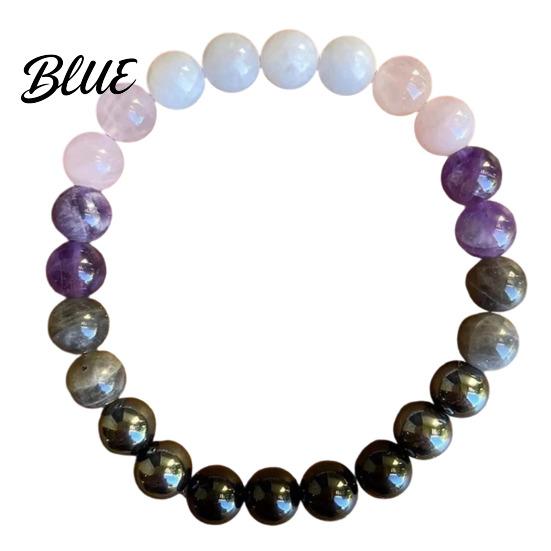 Wear-resistant Bracelet Women Elastic Rope Faux Tiger Eye Stone Non-fading