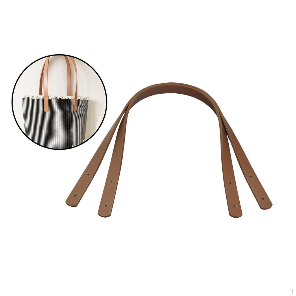 2 Pcs, PU Leather Tote Bag, Belt Strap, Replacement Handle, Detachable DIY Bag Accessory,