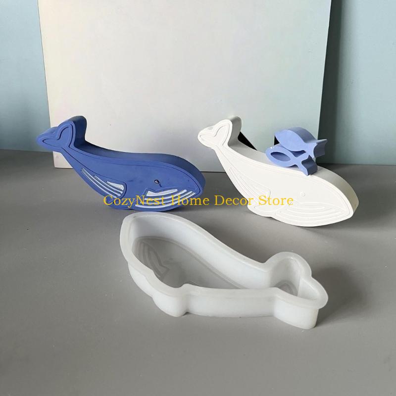 92MF Whale Silicones Mould Ornament Molds Lovely Animal Shape Candle Molds Casting Mould Epoxy Resin Molds Craft Supplies China Mainland