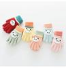 Children's Knitted Five-Finger Gloves for Outdoor Cycling