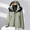 Winter Three-in-one Jacket for Women Two-piece Collection Thickened and Velvet Removable Liner Mountaineering Jacket Wind Resistant Jacket