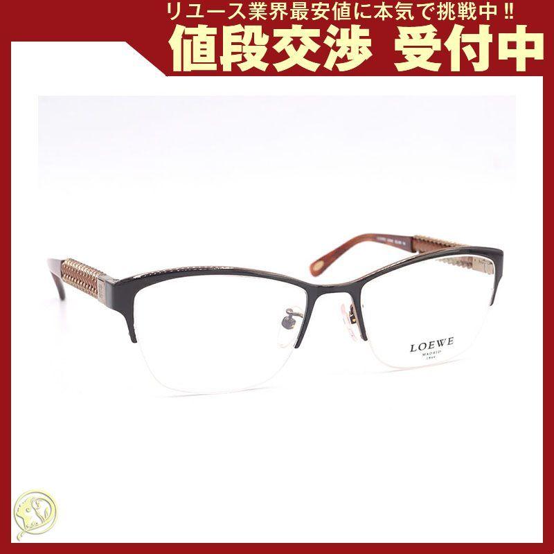 Used Loewe Glasses Frame Anagram VLW442 Clear