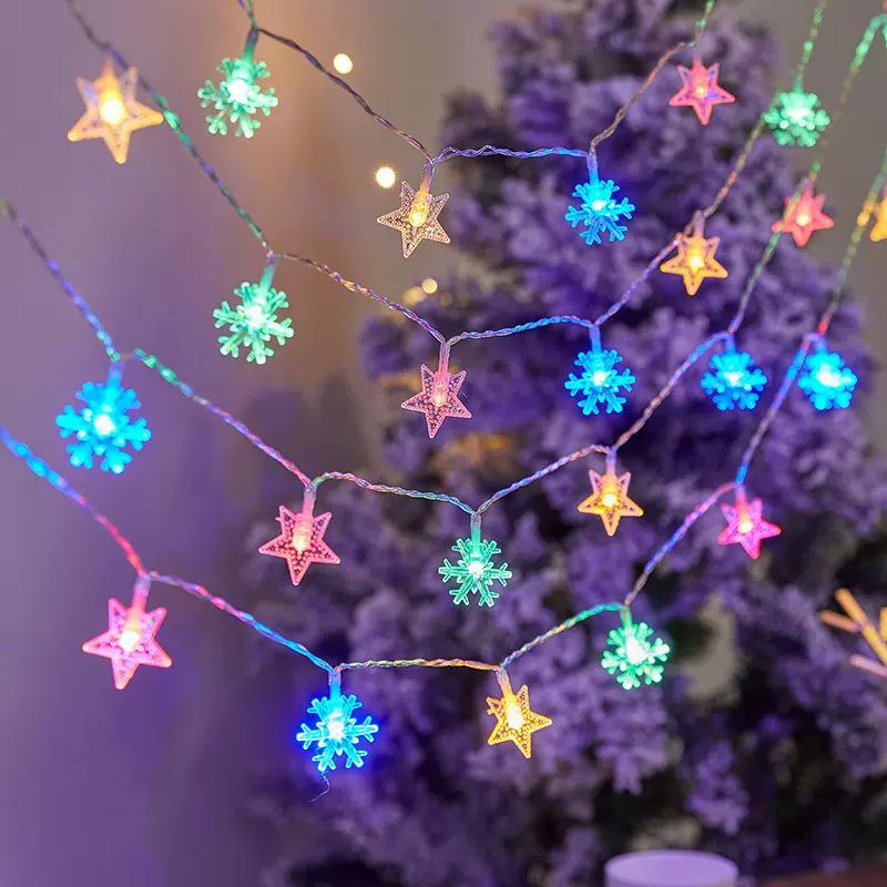 Outdoor LED White Ball String Lights for Camping, Awning, and Birthday Decorations