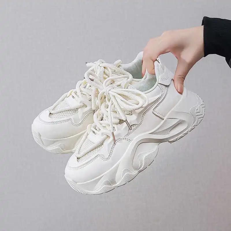 Plataform Increases Height Sneakers Gray Basketball Red Women's Boot Vulcanized Women Shoes Sport Newest Brands Tenni