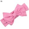 Fascia per capelli elasticizzata con fiocco, tinta unita, per neonati e bambini, accessorio per capelli