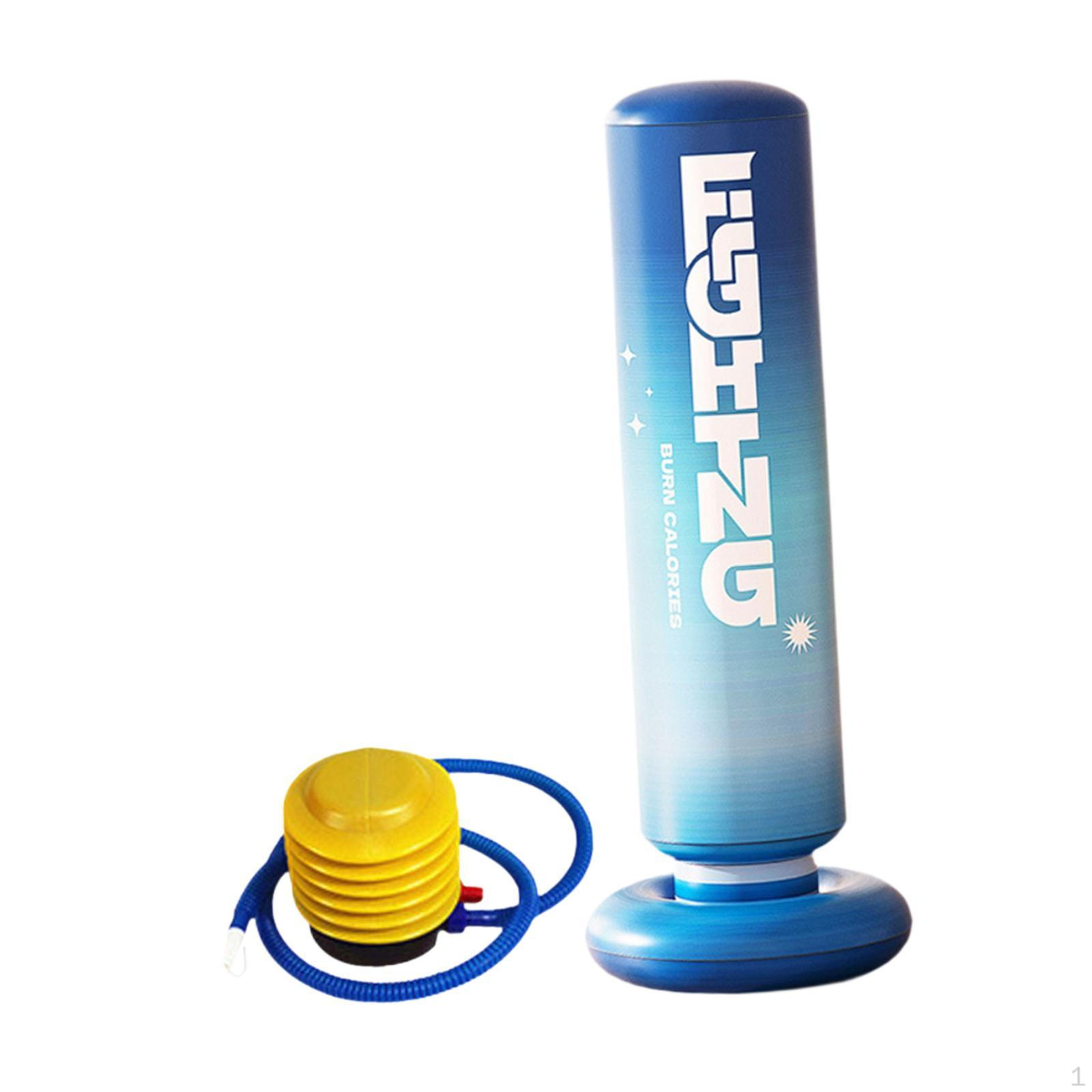 

Kids Punching Bag Boxing Bags Birthday Gift Inflatable Bopper for Teens 1.2m_Blue