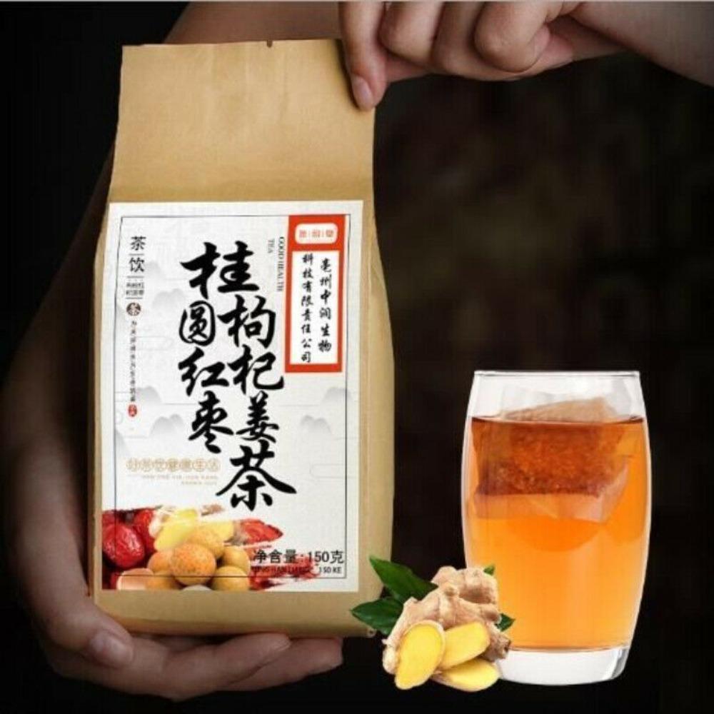 150g Organic Longan Red Date Wolfberry Ginger Tea Women's Herbal Health