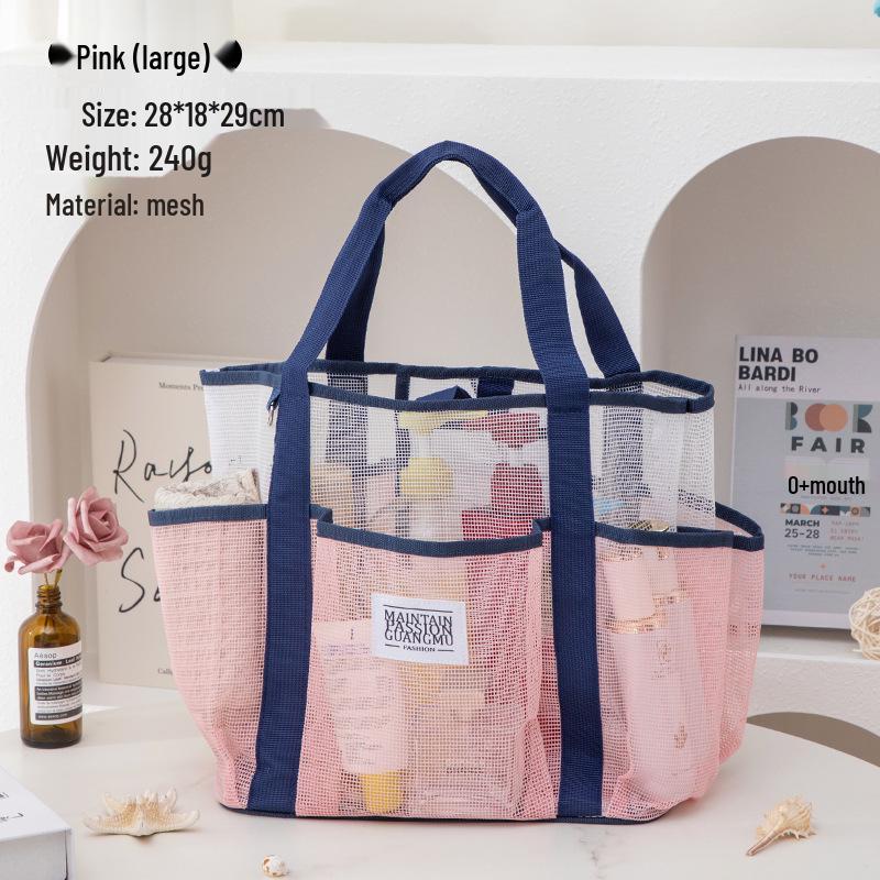 Women's Large Capacity Waterproof Multi-Pocket Mesh Makeup & Toiletry Travel Bag