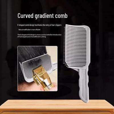 Men's Self-Cut Flat Top Clipper Comb for Precision Hair Styling