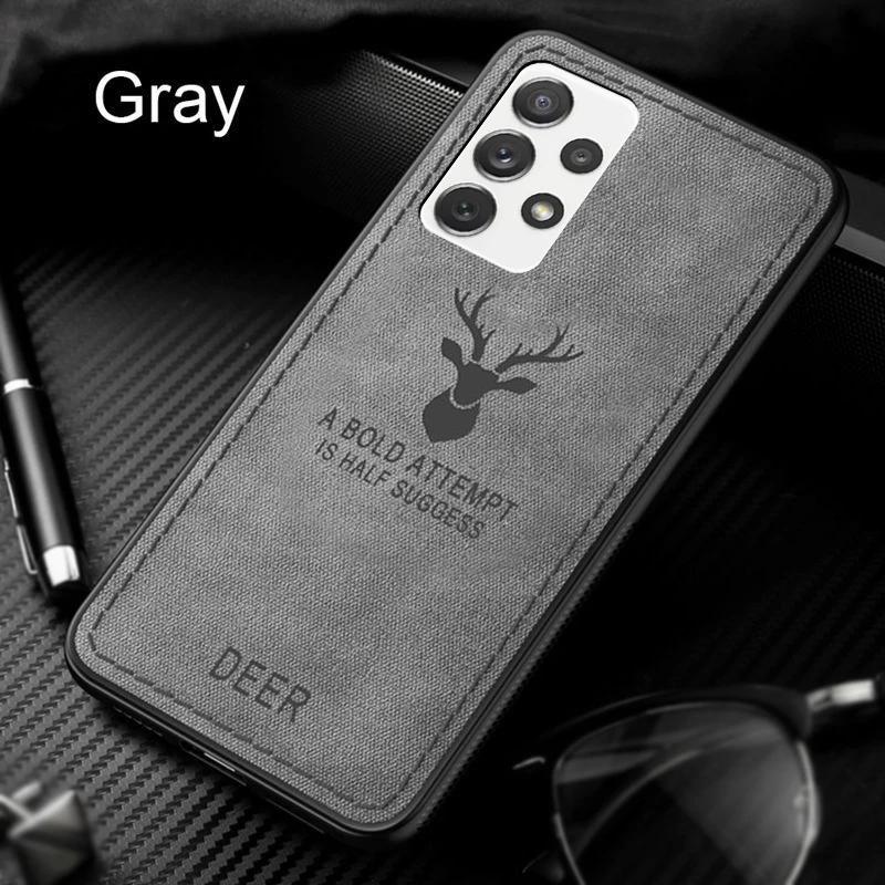 Deer Patterned Hard Cover for Samsung Galaxy S24 S23 S22 S21 S20 Ultra Plus FE A55 35 25 15 72 71 70 54 52 51 34 32 Phone Case