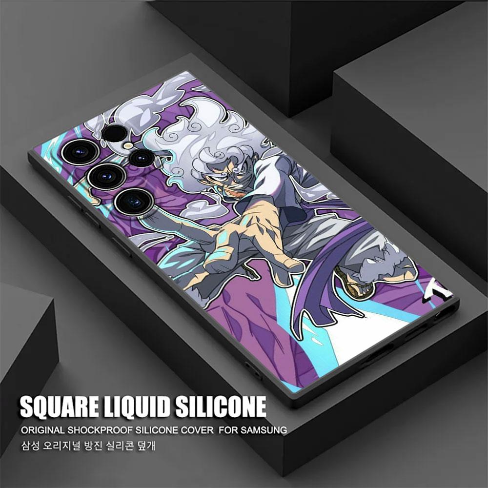 One Luffys Piece Sun God Nika Phone Case For Samsung Galaxy S25 S24 S23 S20 S21 FE S26 S22 Ultra 5G S26 Plus S25FE Silicon Cover