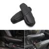 2x Black PU Leather Seat Armrest Handle Cover Trim For Honda CRV 2007 2008 2009