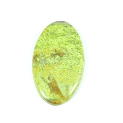 23X42X05 MM Natürlicher Grüner Opal Ovale Form Cabochon Loser Edelstein 37Cts. SK-4740