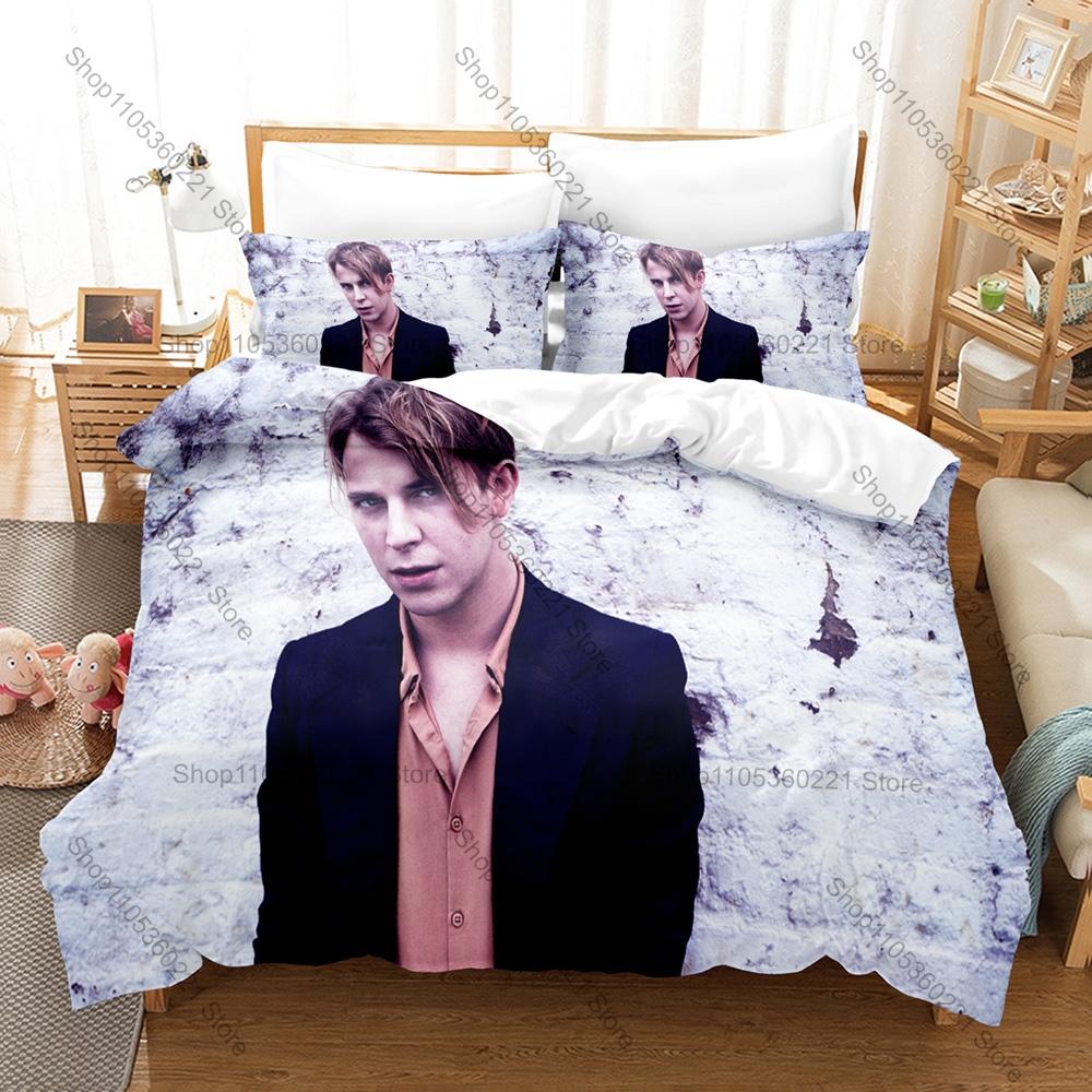 Famous Piano Pop Artist Tom Odell Concert Poster Print Bedding Set 3in1 1 Duvet Cover 2 Pillowcases Soft Household Bed Textile