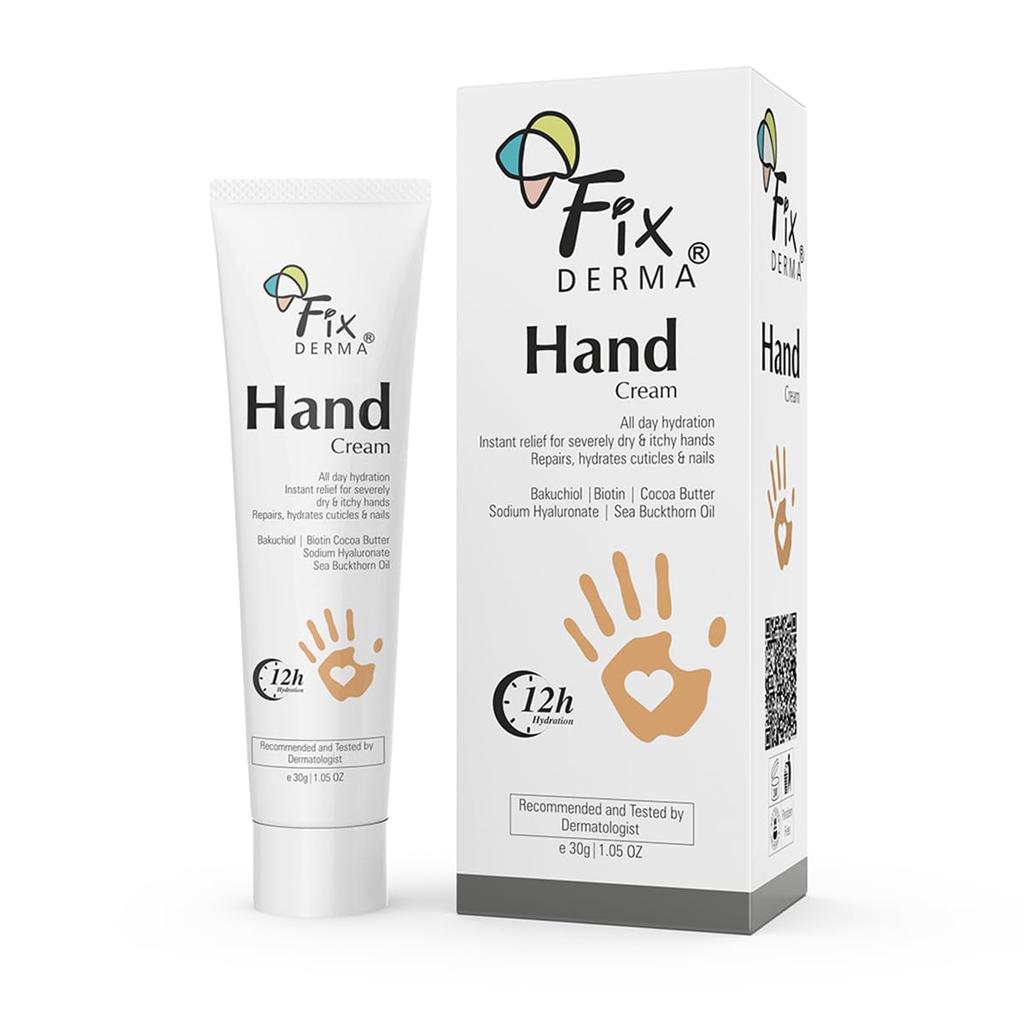 Fixderma Hand Cream for Women & Men | Hand Moisturizer | Hand Cream for Dry and Rough Hands | Cocoa Butter | Cream for Itchy Hand | All Skins Types