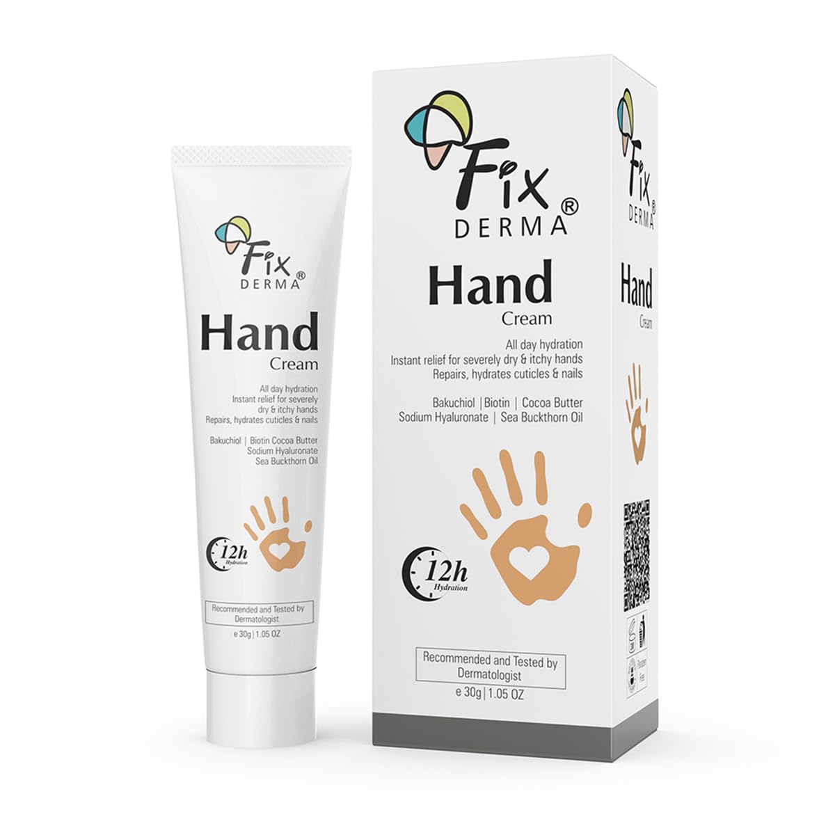 Fixderma Hand Cream for Women & Men | Hand Moisturizer | Hand Cream for Dry and Rough Hands | Cocoa Butter | Cream for Itchy Hand | All Skins Types