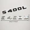 3D ABS Car Letters Logo S400L S450L Badge Sticker Rear Trunk Emblem For S Class S400L S450L V221 V222 Accessories