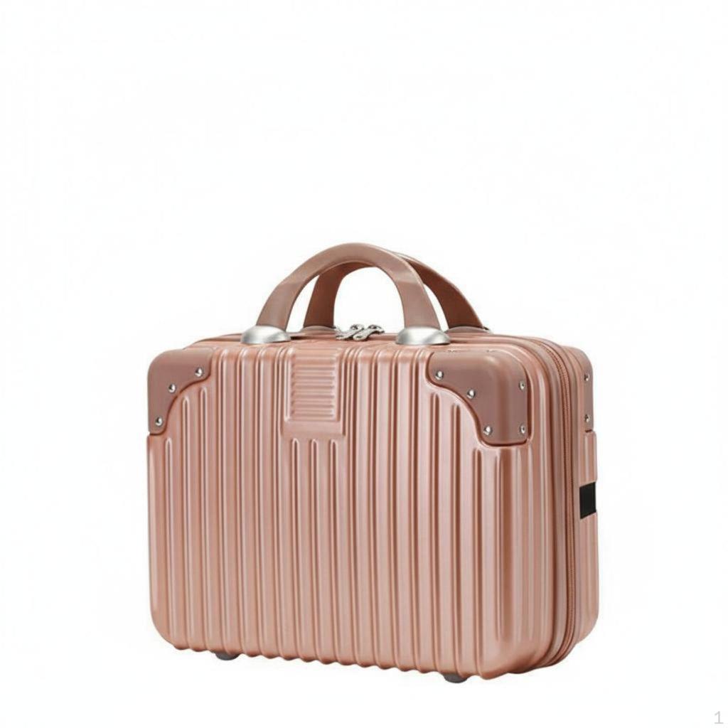 Mini Suitcase Makeup Case Lightweight Hard Shell Cosmetic Multifunctional Portable Toiletry Box