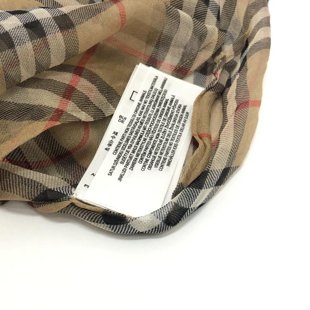 BURBERRY Check pattern see-through Blouse Shirt Long sleeve shirt