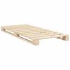 Solid Wood Bed with Headboard 90 x 200 cm Pine