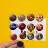 Cccp  Soviet Army Red Star Brooches Pin Glass Cabochon Art Round  Badges Logo Collarpins Jewelry For Friends Gift