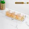 UOSU Golden Stand Glass Snack & Fruit Serving Tray