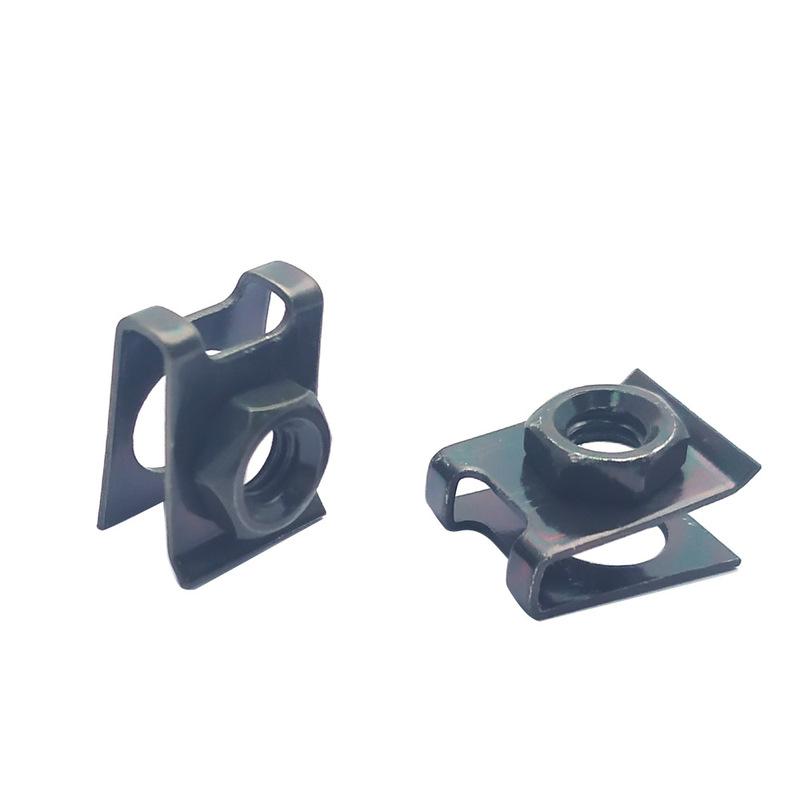 10pcs Car Motorcycle Scooter ATV Moped E-bike Plastic Cover Metal Retainer 6mm U-Type Clips with Nut M6