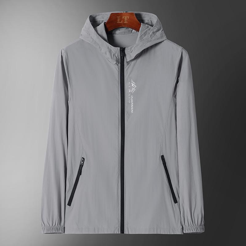 Herren Outdoorjacke, Lässige Atmungsaktive Jacke, Schnelltrocknende Arbeitsjacke, Camisole Sportjacke Sonnenschutzkleidung