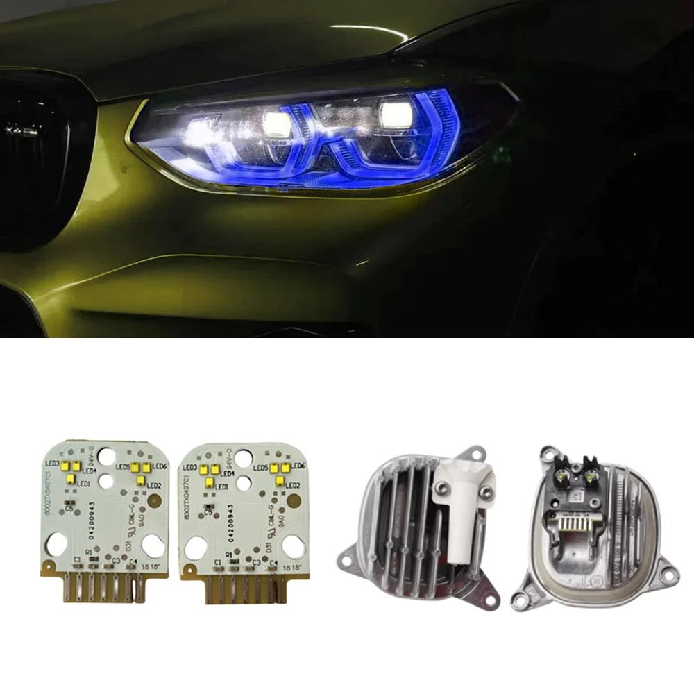 For BMW G01 X3 F97 X3 M G02 X4  F98 X4M 2018-2021 DRL Boards Angel Eye Daytime Running Light Chips 63117466107 63117466108 ysdn68