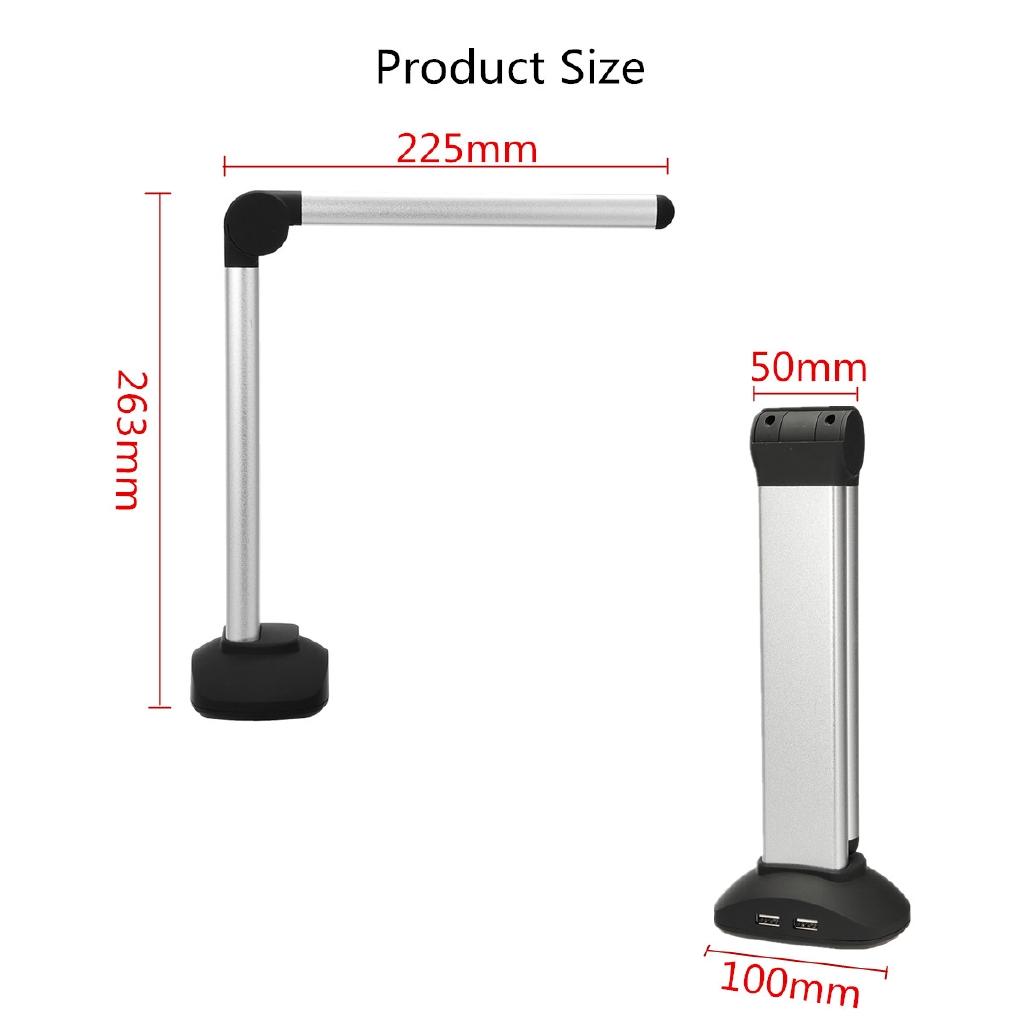 Přenosný Vysokorychlostní USB Skener Dokumentů A4 pro Snímky Knih s 8.0MP Kamerou Škola Kancelář Knihovna Banka HD