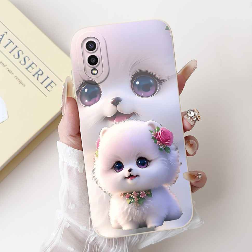 For Samsung Galaxy A02 SM-A022F Case Luxury Flower Fashion Soft Silicone TPU Cover For Samsung A02 M02 6.5" SM-M022F Phone Shell