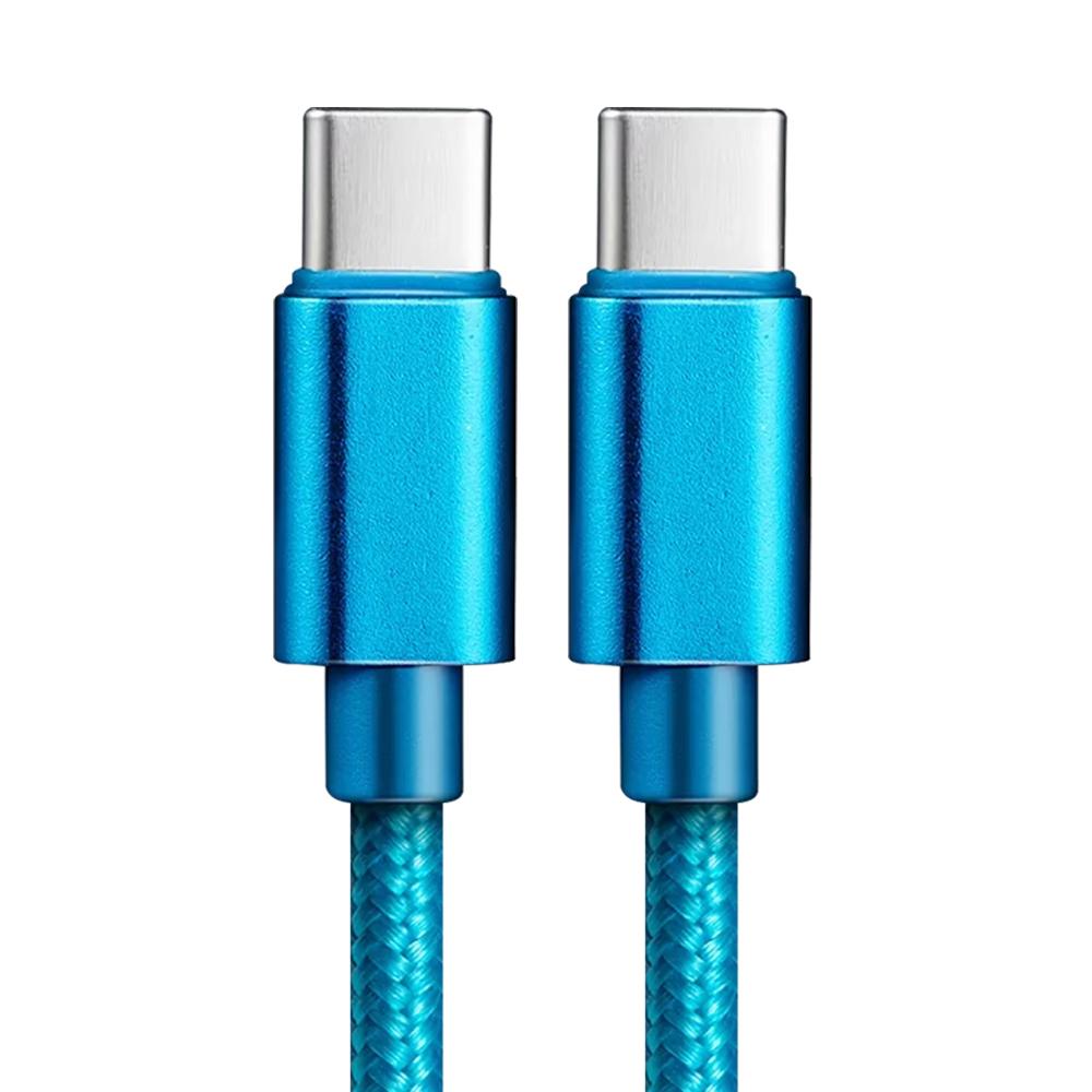 Nylon Braided 60W Type C Wire For iphone 15 16 17 pro max 1m 2m 3m USB C  To Type C Fast Charge Cable for Samsung Xiaomi Huawei