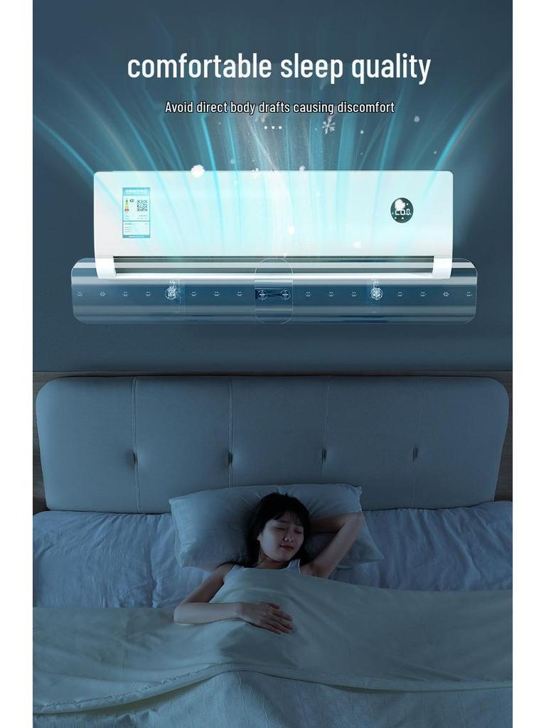 Retractable Wall-Mounted Transparent Air Conditioner Wind Deflector