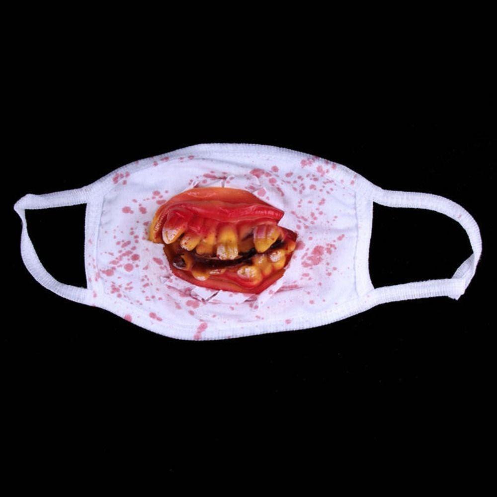 

Ghost Blood Stain Masks Halloween Cosplay Props Terrifying Blood Mittens Party Style 3