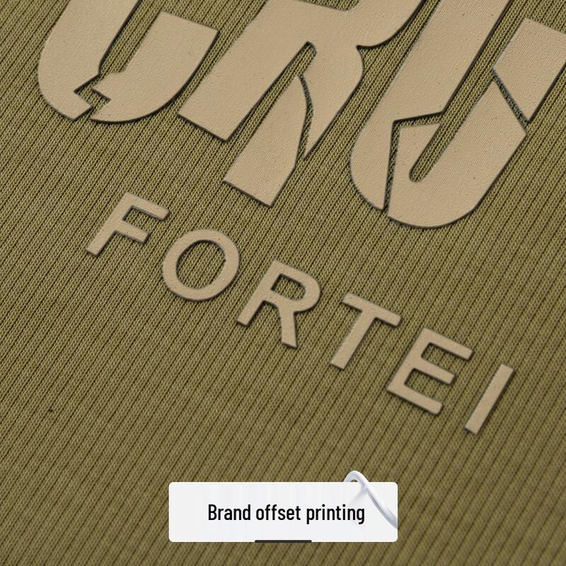 FORTEI Men's Long-Staple Pique Cotton Round Neck Sweatshirt