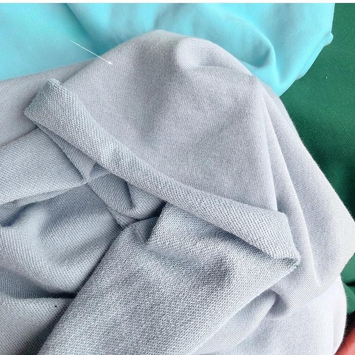 Wide 180cm French Terry Loop Cotton Knitted Fabric Abrasion-Resistant Sweatshirt Sweater Suit Sports Casual Wear Comfortable