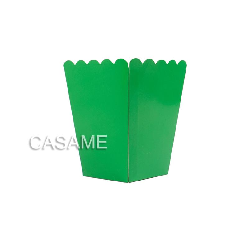 

12 коробок для попкорна - бумажные коробки для конфет для вечеринок, свадеб и дней рождения - контейнер для закусок и угощений - Kids Bir 12 pcs зелёный