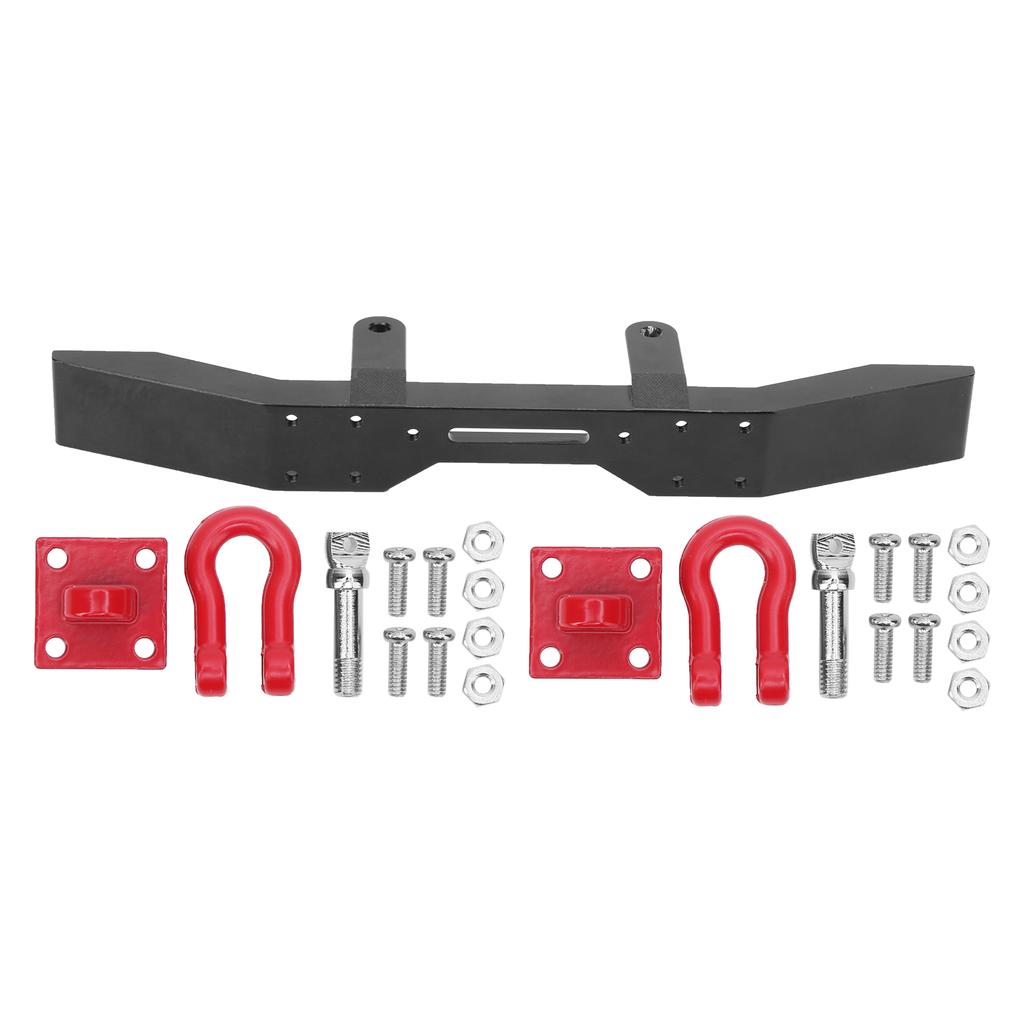 Aluminiumlegierung Frontstoßstange CNC Polierte Oberfläche DIY für 116 RC Auto Upgrade Teile Schwarz
