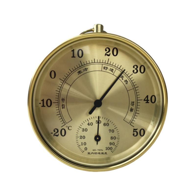High Precision Mini Temperature and Humidity Measuring Instrument for Indoor and Outdoor Use Trendy Dial Type Thermometer//Hygrometer
