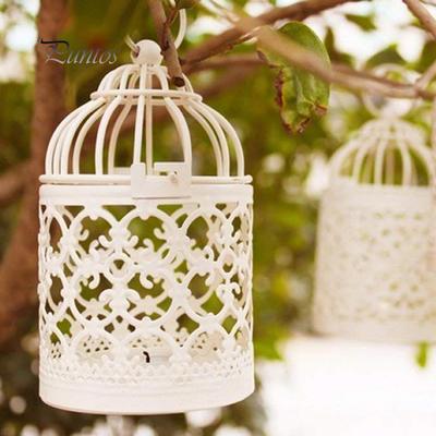 Home Shopping Metall-Teelichthalter, hängende Laternen, Vogelkäfig-Kerzenständer, Heimdekoration