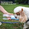 400ml Dog Water Bottle Food Grade Lkproof Water Saving Portable Dog Water Bowl Dispenser with Lanyard for Outdoor