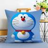 DDoraemon Cushion Cover Washable Linen Pillowcase Soft  for Sofa Bed Cozy Home Room Decor